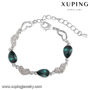 74566 Xuping Fashion Zirkonia Kristall Von Swarovski Jewelry Armband in Rhodium-Plated